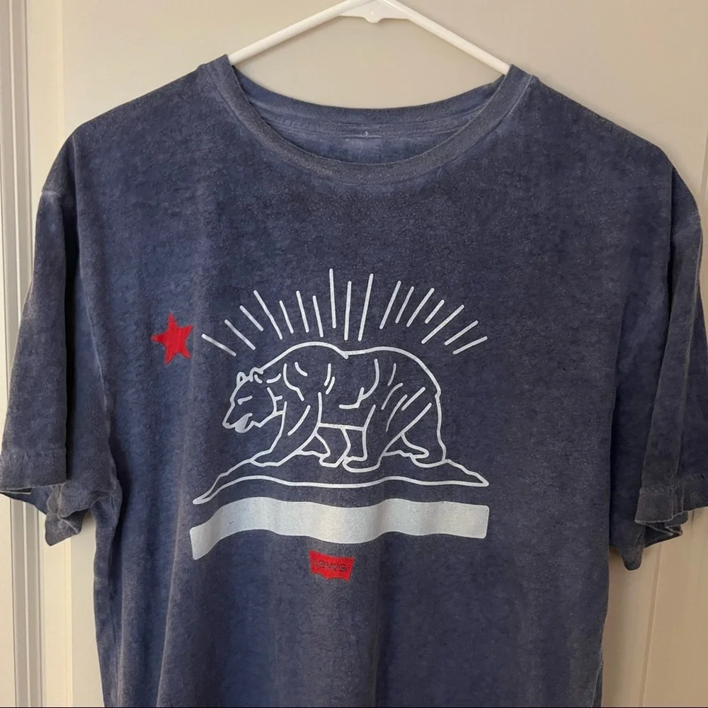 Levi’s State of California flag mens short sleeve graphic tee shirt | size M